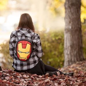 Marvel iron man mask convertible bag